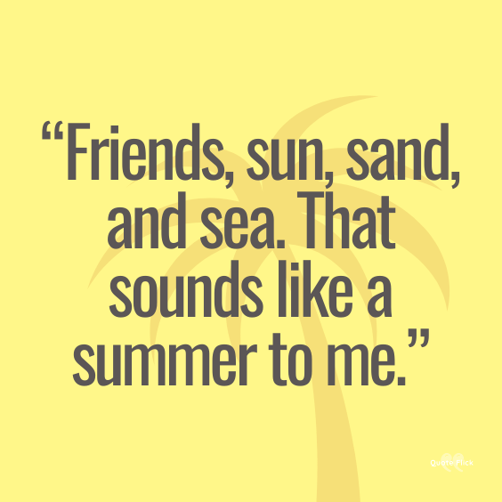 Summer beach quote