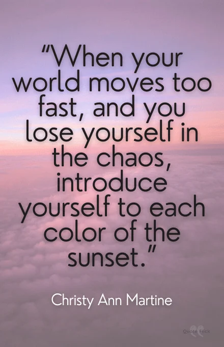 Sunset images sayings