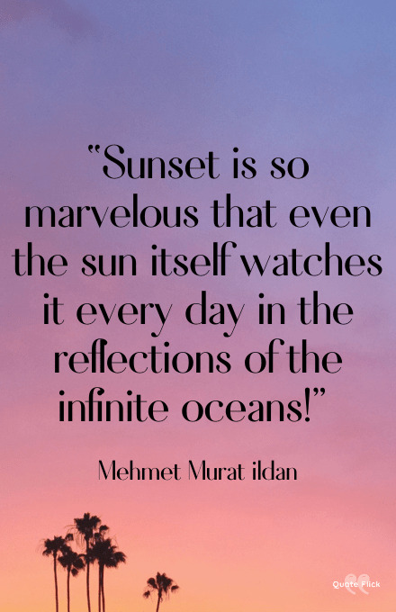 Sunset ocean quote