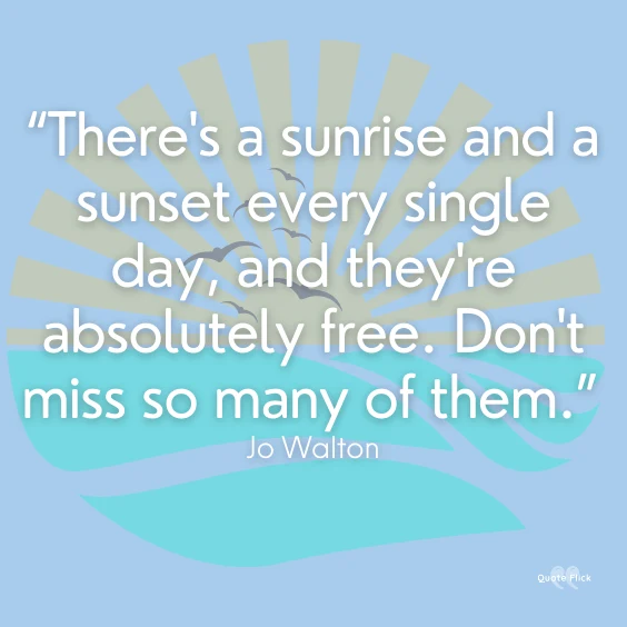 Sunset quotes inspirational