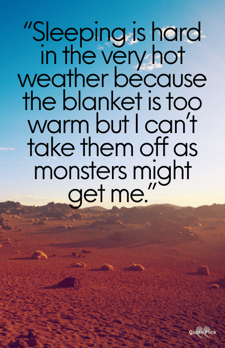 Very hot weather quotes funny