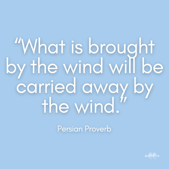 Wind sayings