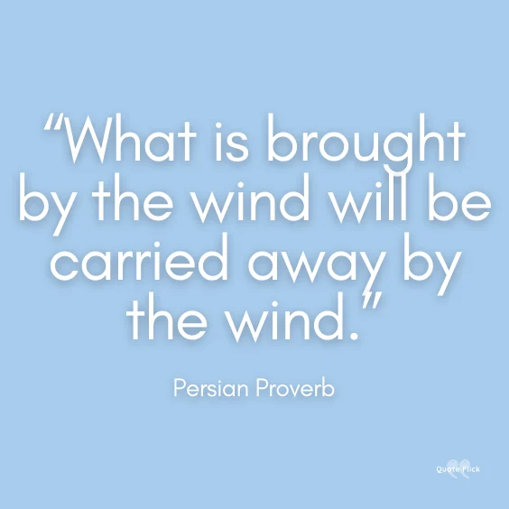 Wind sayings