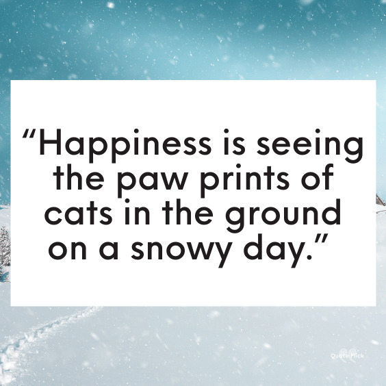 Snowy quote