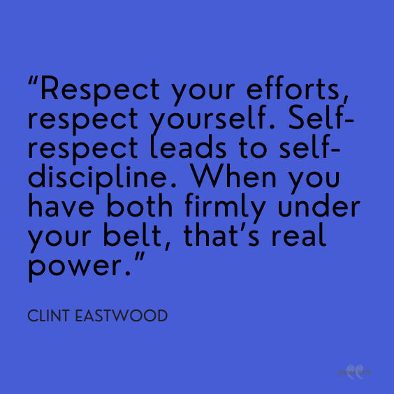 A quote about respect