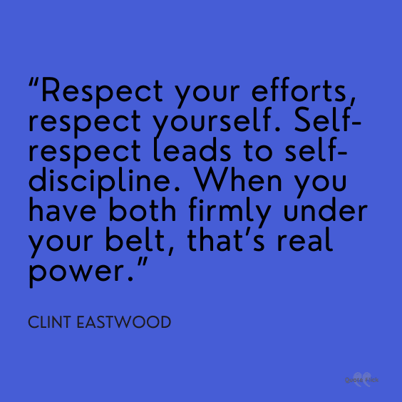 A quote about respect