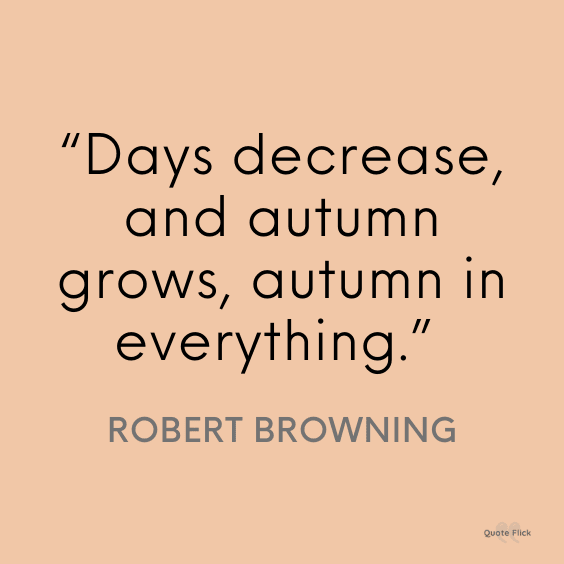 Autumn quotation saying