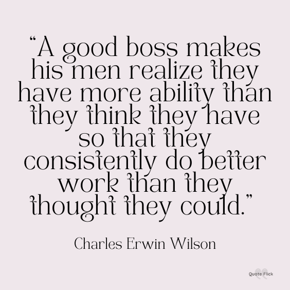 Awesome boss quote