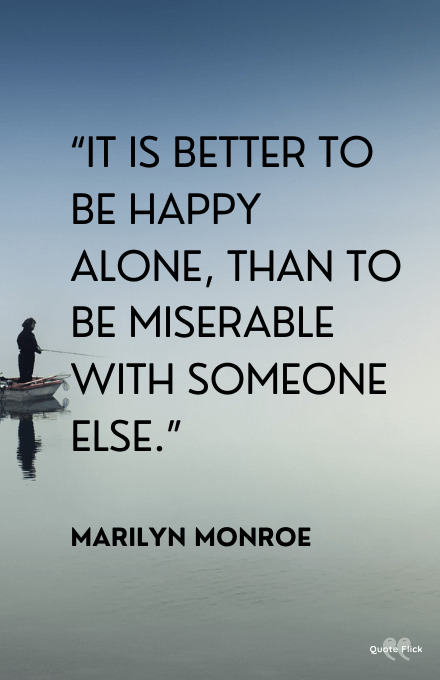Being happy alone quotes