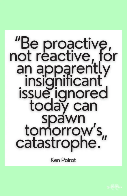 Being proactive quotes