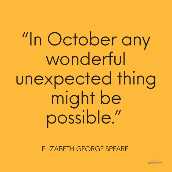 Best October quotes