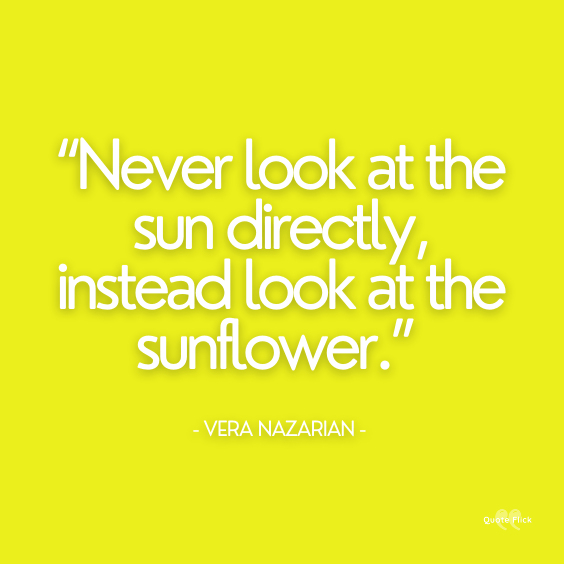 Best sunflowers quote