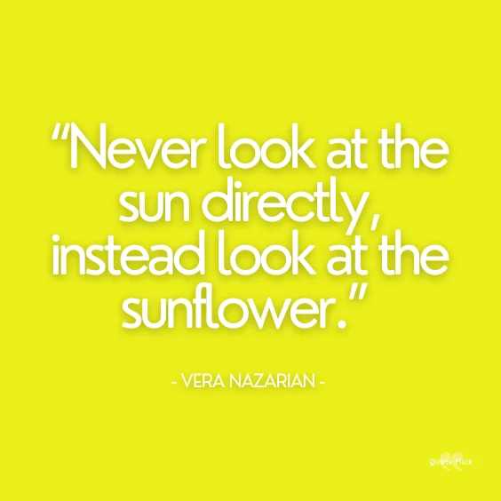 best sunflowers quote