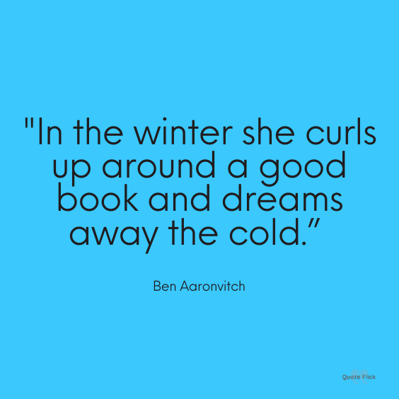 Cold winter quotations