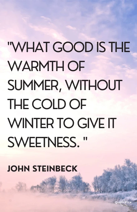 Cold winter quotes