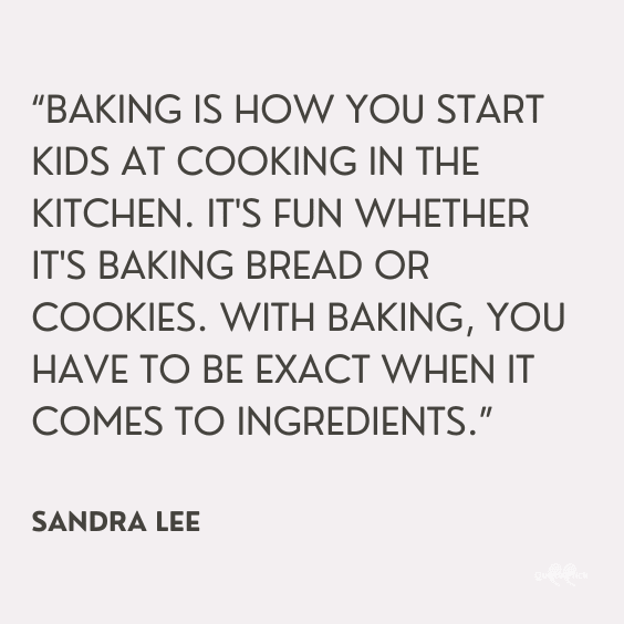 Cook in the kitchen quote