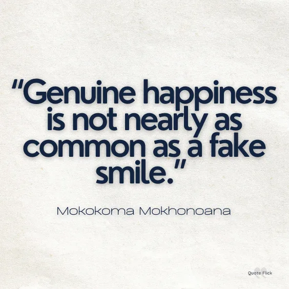 Fake smile quote