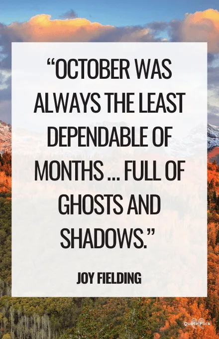 Funny October quotes