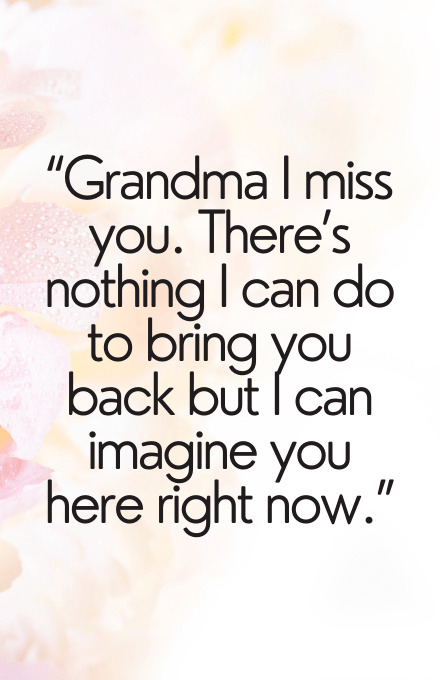 Grandma miss you quote