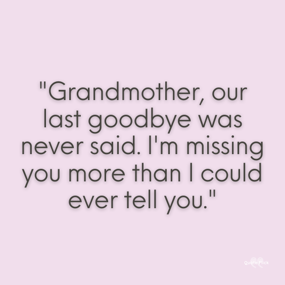 Grandmother died quotes