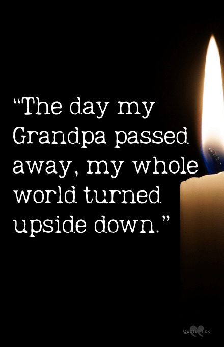 Grandpa passed away quotes