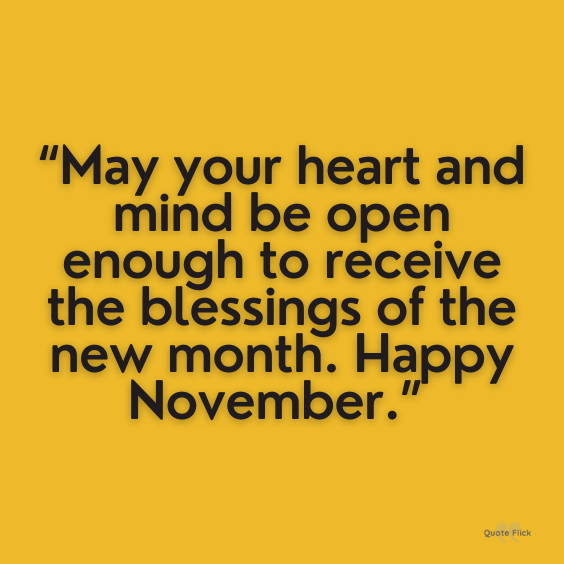 Happy November quotes