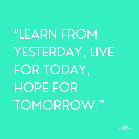 Hope for tomorrow quotes
