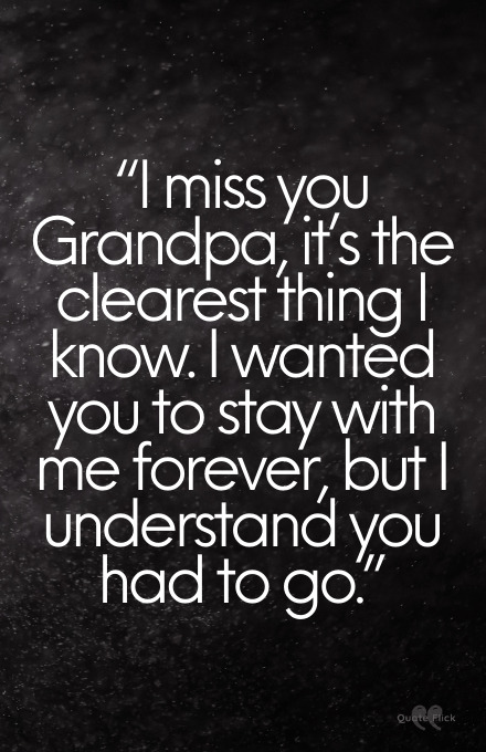 I miss you grandpa poems