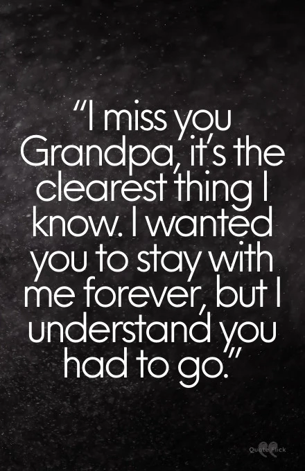 I miss you grandpa poems