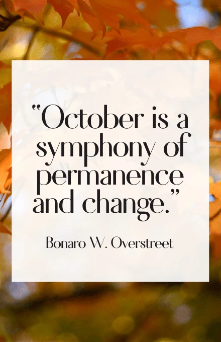 Inspirational October quotes