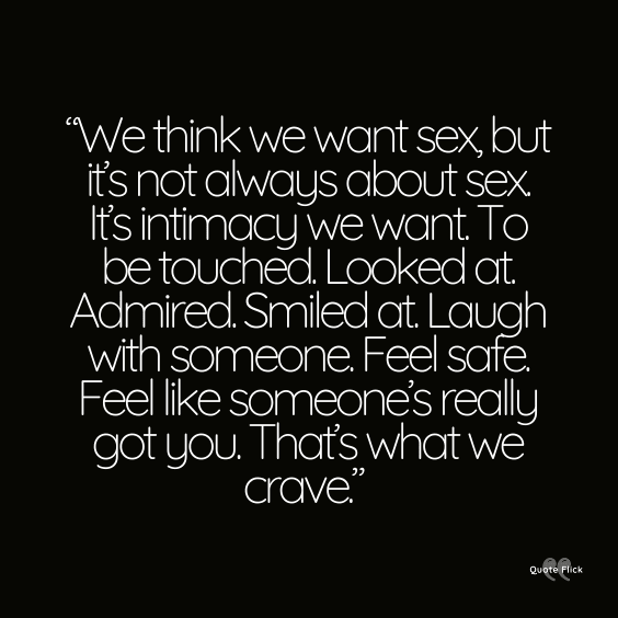 Intimate sex quotes