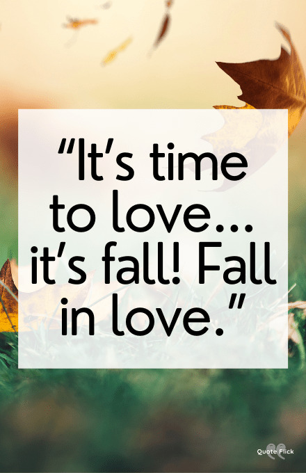Love fall quotes