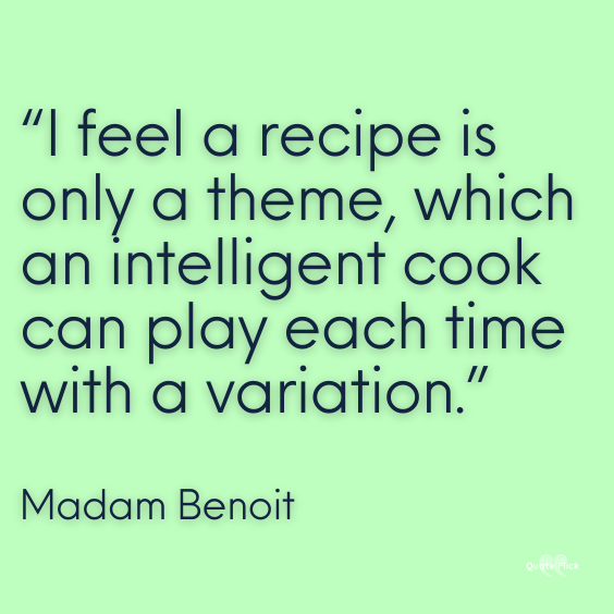 Love of cooking quotes