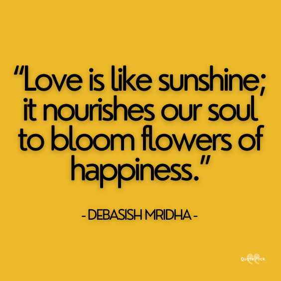 Love sunshine quotes