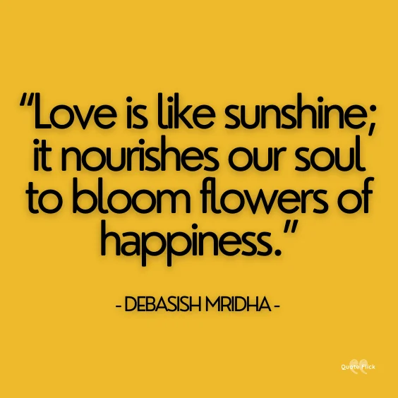 Love sunshine quotes