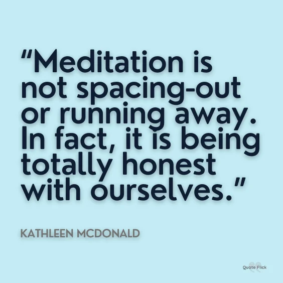 Meditation sayings