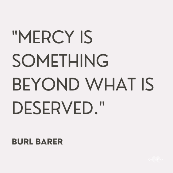 Mercy sayings