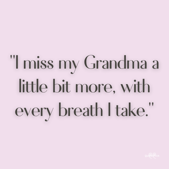 Miss you grandma quotations