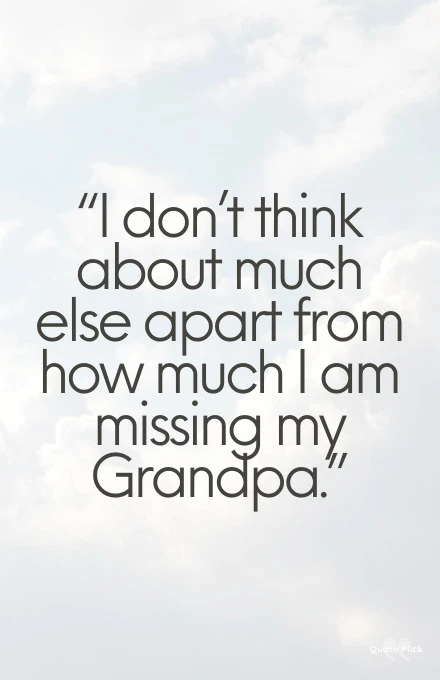 Missing my grandpa quotes