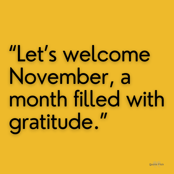 Motivational November quotes