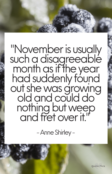 November quotes month