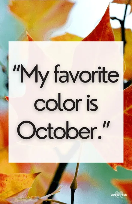 October sayings