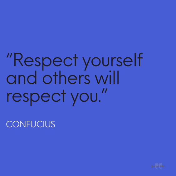 Quotation about respect