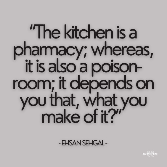 Quotation about the kitchen