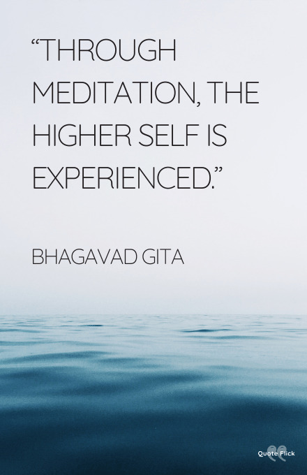 Quotation on meditation