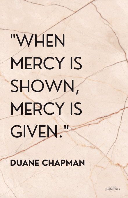 Quotation on mercy