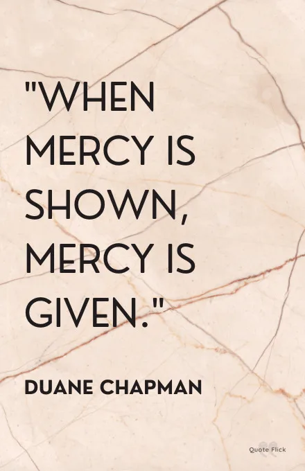 Quotation on mercy