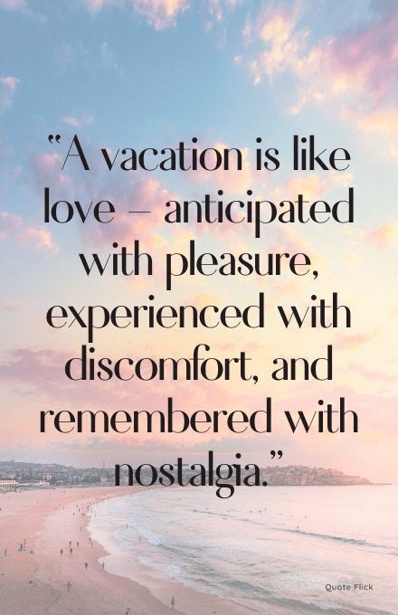 Quotation on vacation