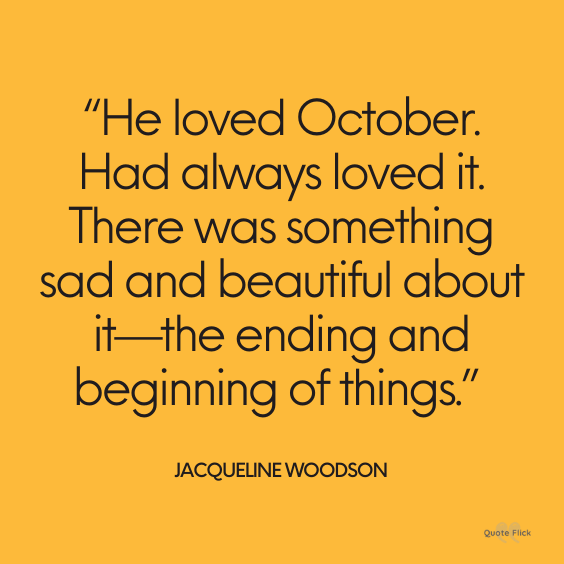 Quotations about October