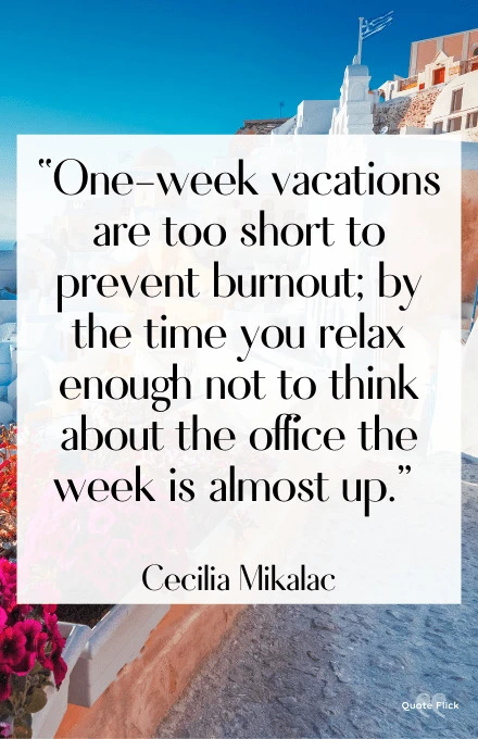 Quotations about vacation